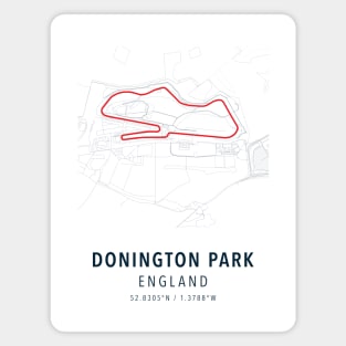 donington park simple map Magnet